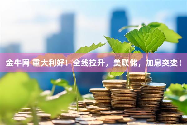金牛网 重大利好！全线拉升，美联储，加息突变！