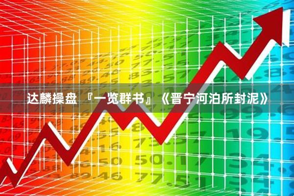 达麟操盘 『一览群书』《晋宁河泊所封泥》
