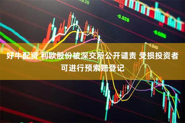 好牛配资 利欧股份被深交所公开谴责 受损投资者可进行预索赔登记