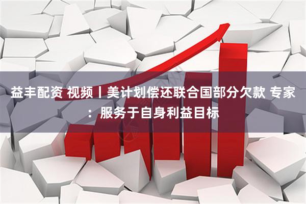 益丰配资 视频丨美计划偿还联合国部分欠款 专家:服务于自身利益目标